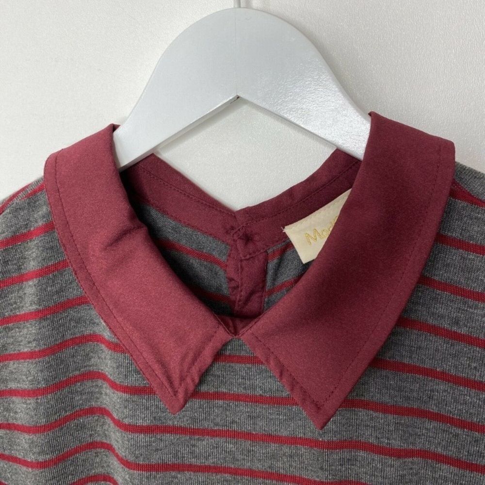 ModCloth | Declare & Contrast Striped Collared Top - Picture 5 of 10